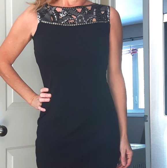 Little Black Cocktail Party Dress - Picture 1 of 3